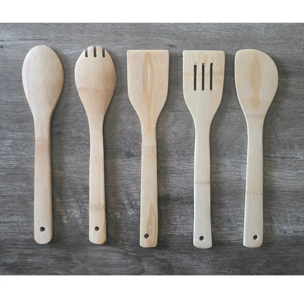 Horror Movie Wood Utensil Set 5pc Michael Myers Jason Ghostface Freddy Penny..